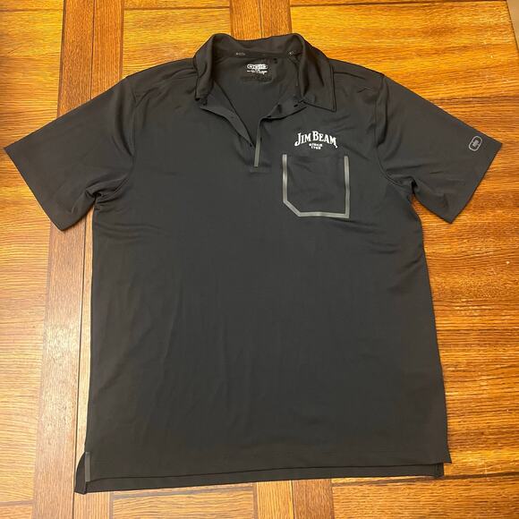 🔥Jim Beam Bartender Polo Shirt Black OGIO Medium M Work Uniform Golf - Picture 6 of 10